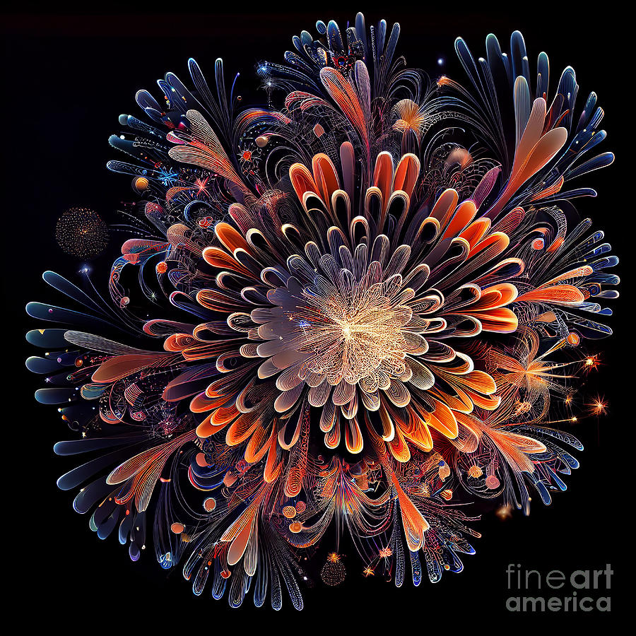 Series Digital Art - Fireworks magic by Sabantha