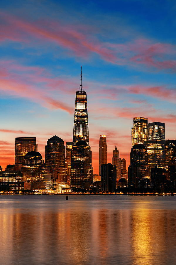 New York City skyline #5 Photograph by Songquan Deng