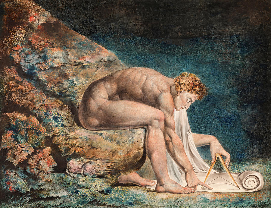 William Blake Painting - Newton #5 by William Blake