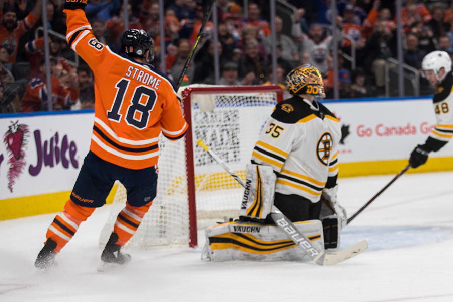 NHL: FEB 20 Bruins at Oilers #5 Photograph by Icon Sportswire