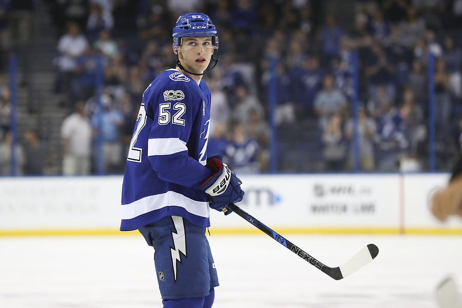 NHL: SEP 19 Preseason - Hurricanes at Lightning #5 Photograph by Icon Sportswire