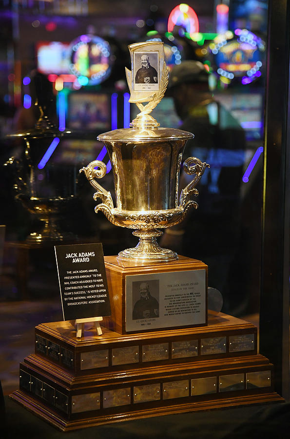 NHL Trophies Displayed At The Hard Rock Hotel & Casino Ahead Of The 2018 NHL Awards #5 Photograph by Ethan Miller