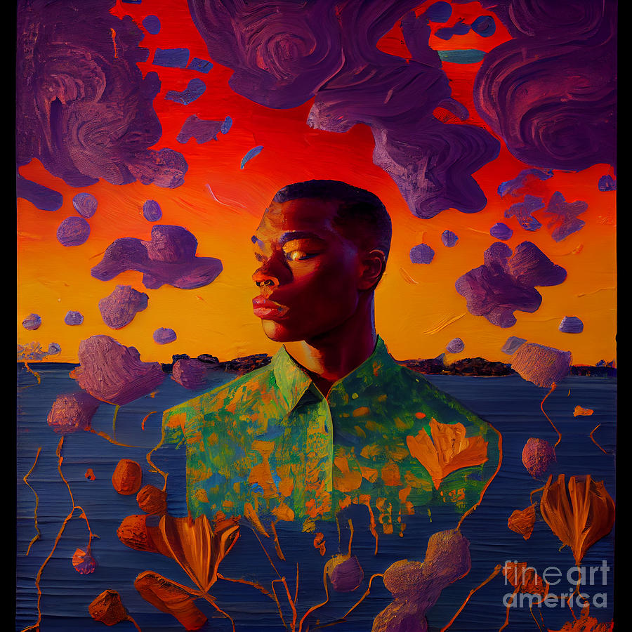 oil  painted  by  Kehinde  Wiley  by Asar Studios Digital Art