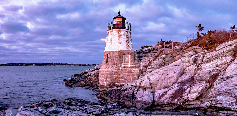 Oldcastle Lighthouse In Newport Rhode Island #5 Photograph by Alex Grichenko