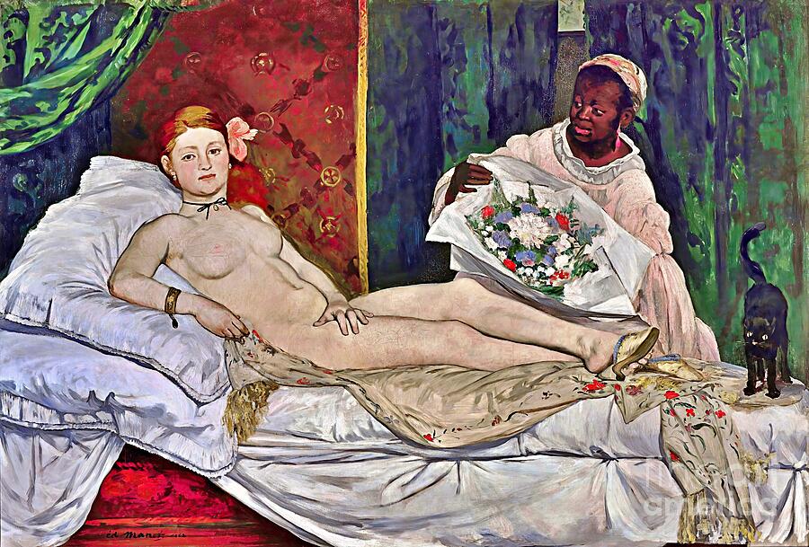 Olympia Painting Painting by Edouard Manet Olympia Painting Painting by Edouard Manet