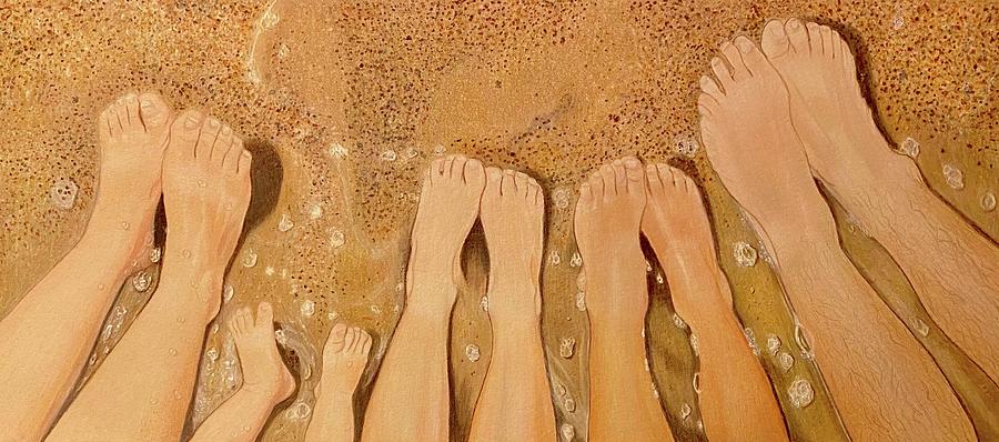 5 Pairs Of Feet Painting