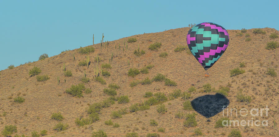 #5 Peaceful Flight Over Sunny Arizona On Brightly Colored Hot Air Balloon. Maricopa County, Arizona Photograph