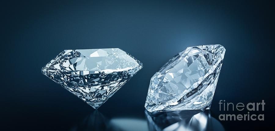 Perfect diamond precious gem jewelry. #5 Photograph by Michal Bednarek