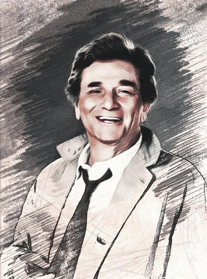 Peter Falk, Actor #5 Painting by Esoterica Art Agency - Pixels