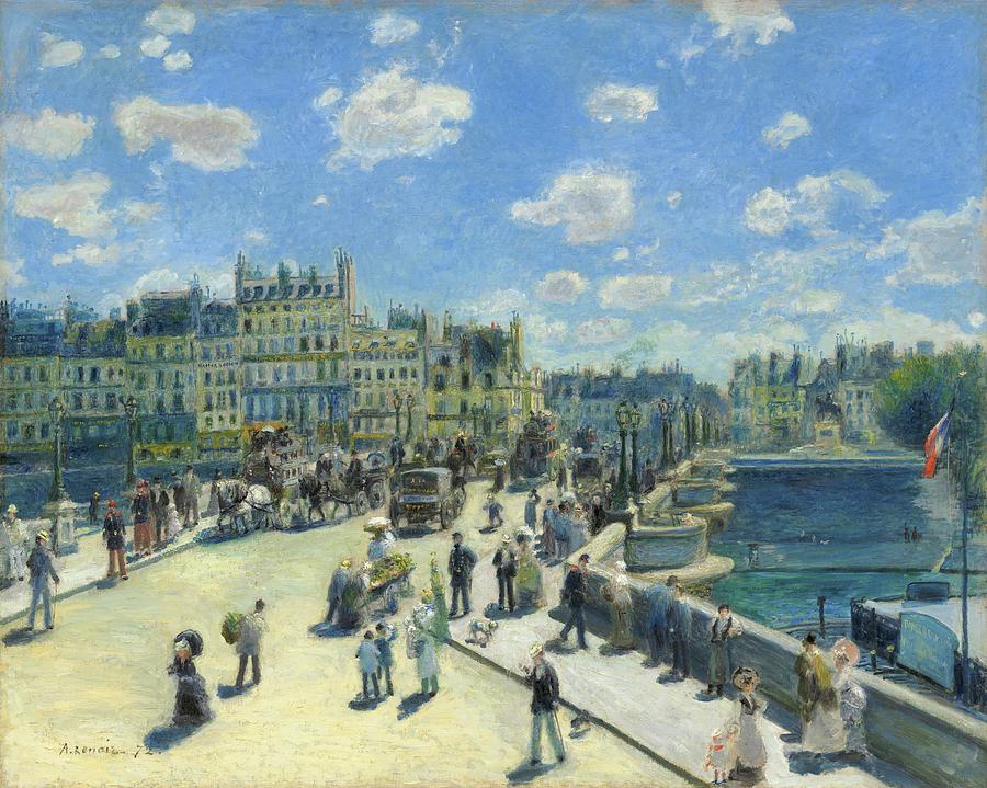 Pont Neuf, Paris #5 Painting by Pierre-Auguste Renoir