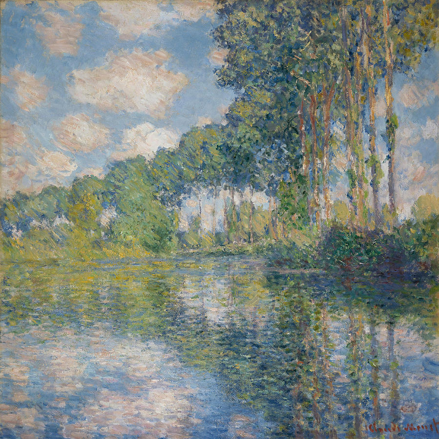 Claude Monet Painting - Poplars on the Epte  #5 by Claude Monet