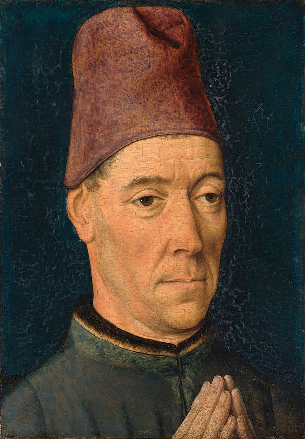 Portrait of a Man  #5 Painting by Dieric Bouts