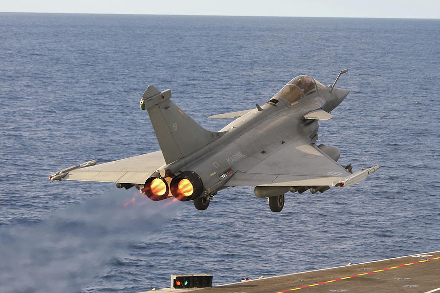 Rafale on aircraft carrier Photograph by Joris Van Boven