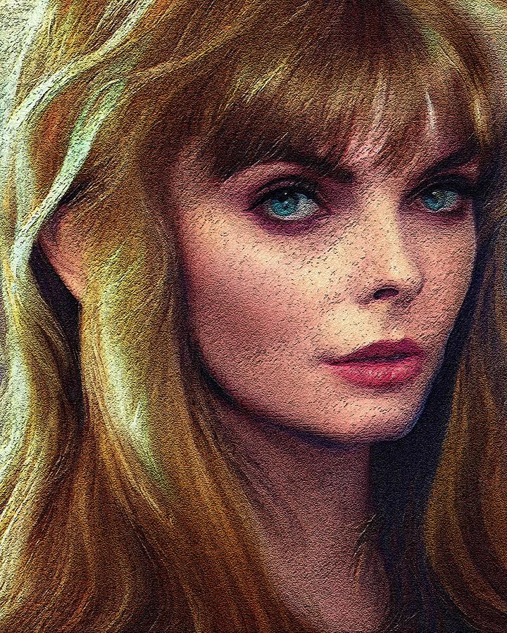 Realistic Portrait Of Jean Shrimpton Digital Art By Edgar Dorice Fine Art America 6256