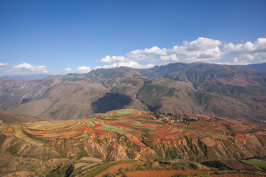 Red soil farmlands in Dongchuan district #5 Photograph by MOAimage