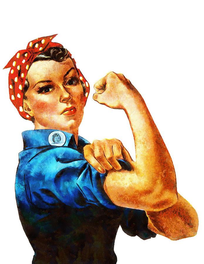 Rosie The Riveter Vintage Poster Photograph by Robert Kinser | Pixels