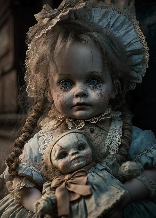 Scary dolls Digital Art by Martina Ovsak - Fine Art America