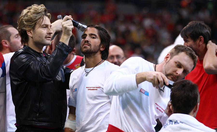 Serbia v France - Davis Cup World Group Final - Day Three #5 Photograph by Julian Finney