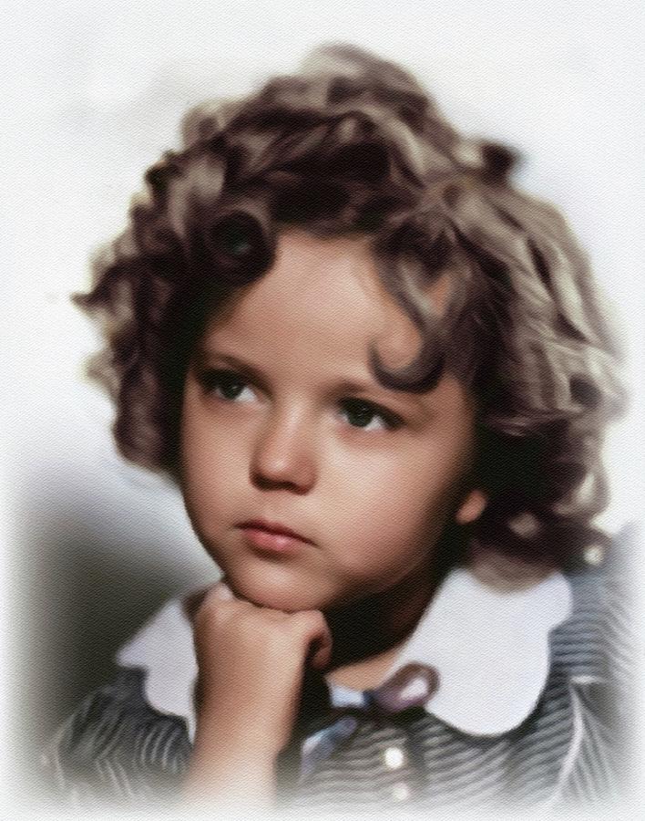 Shirley Temple, Movie Legend Painting