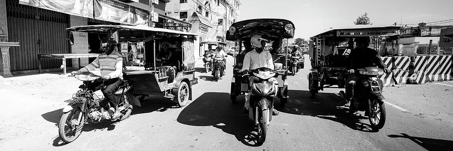 Siem Reap cambodia street motorbikes #5 Photograph by Sonny Ryse