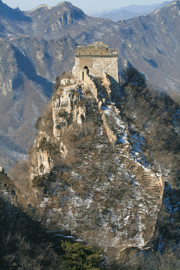 snow over the Great Wall #5 Photograph by MOAimage