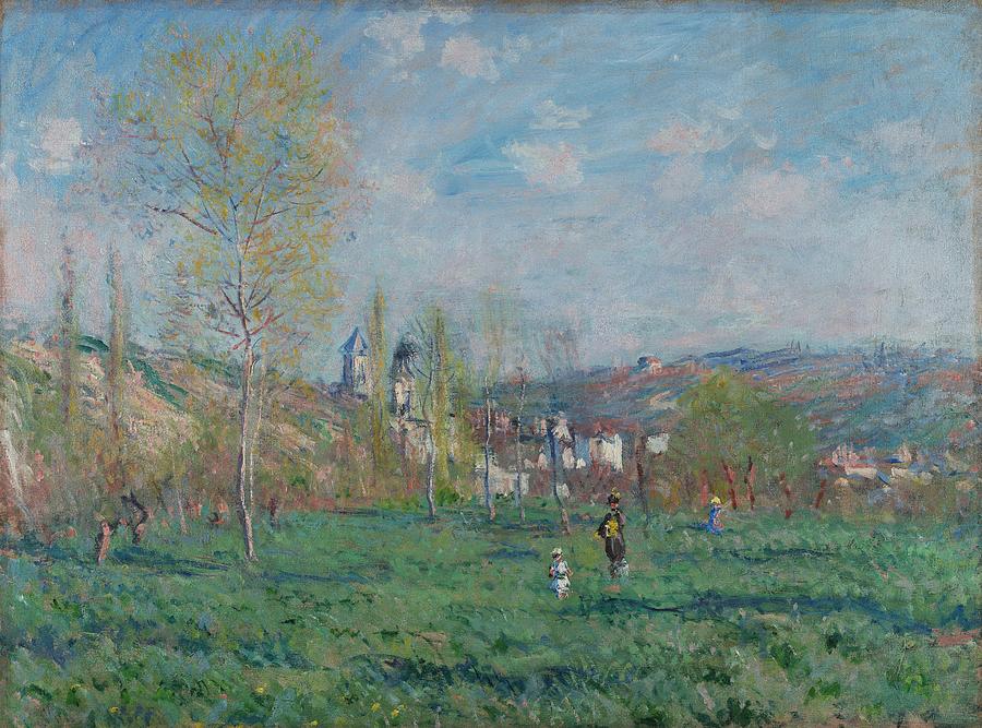 Spring in Vethuil Painting by Claude Monet - Fine Art America