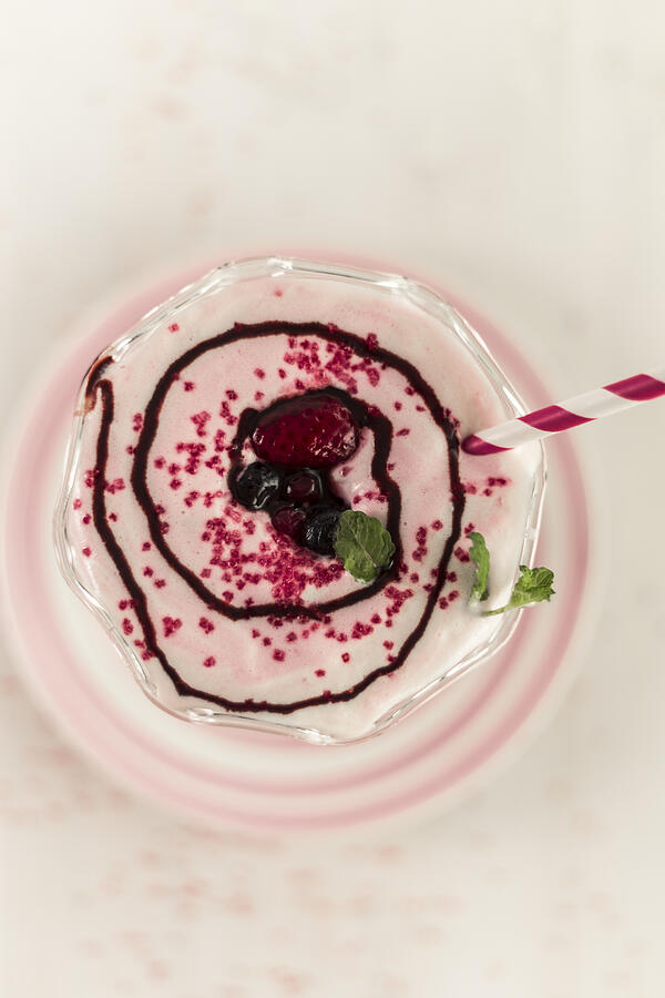 Sprinkles Berry Natural Ingredient Milkshake #5 Photograph by FEDelchot