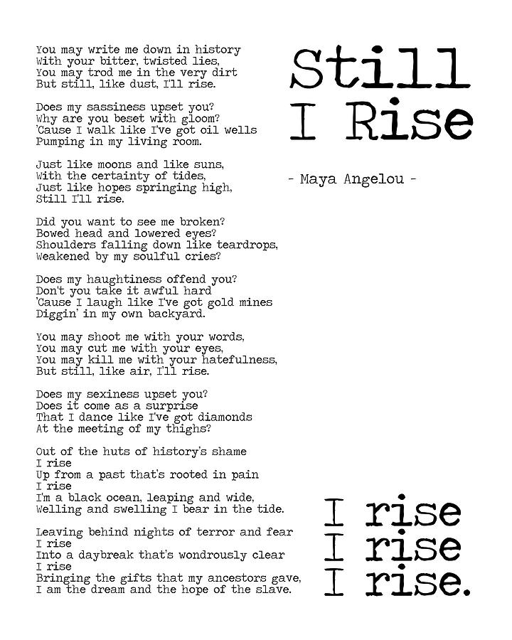essay on the poem still i rise