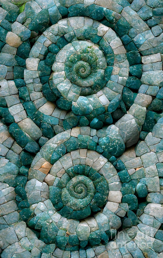 Stone Digital Art - Stone spirals #5 by Sabantha