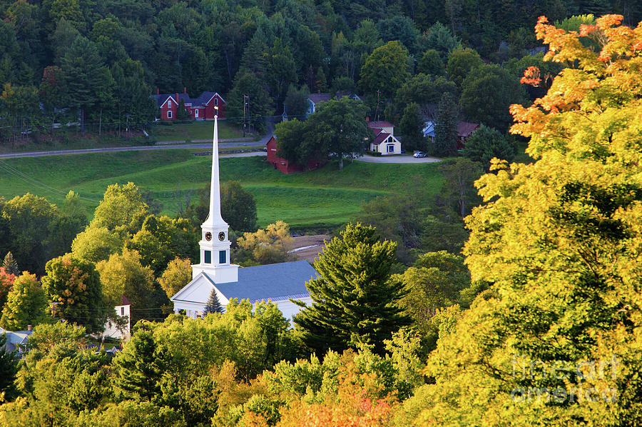 Stowe Village at Sunset Photograph by Don Landwehrle - Fine Art America