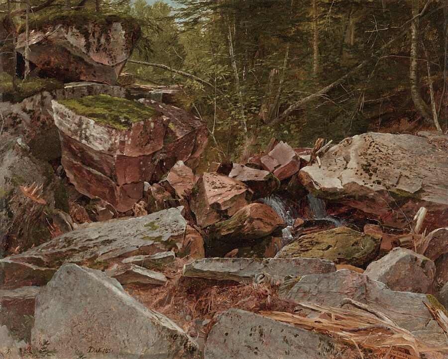 Study, North Conway, New Hampshire, from 1851 Painting by David Johnson