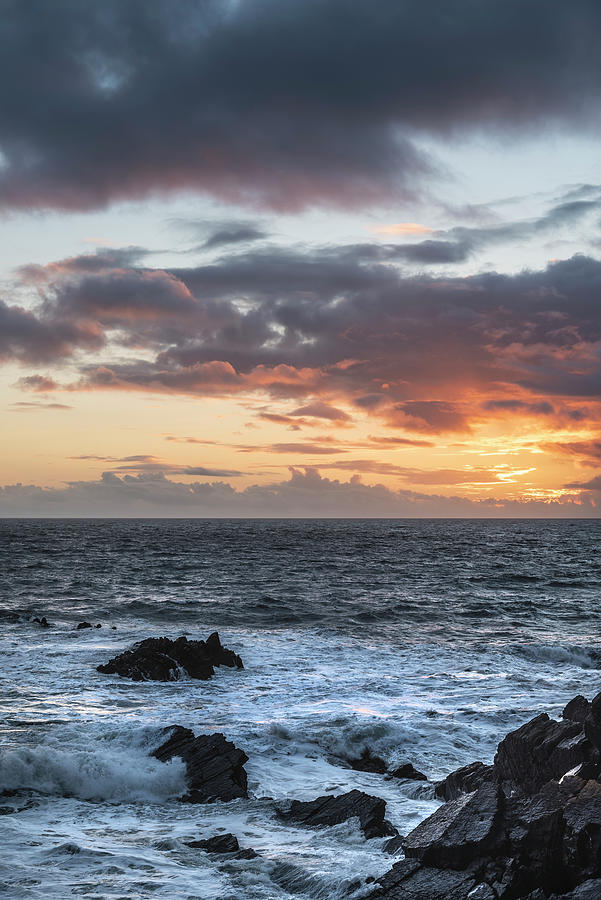 Stunning Landscape Image Of View From Hartland Quay In Devon Eng Photograph