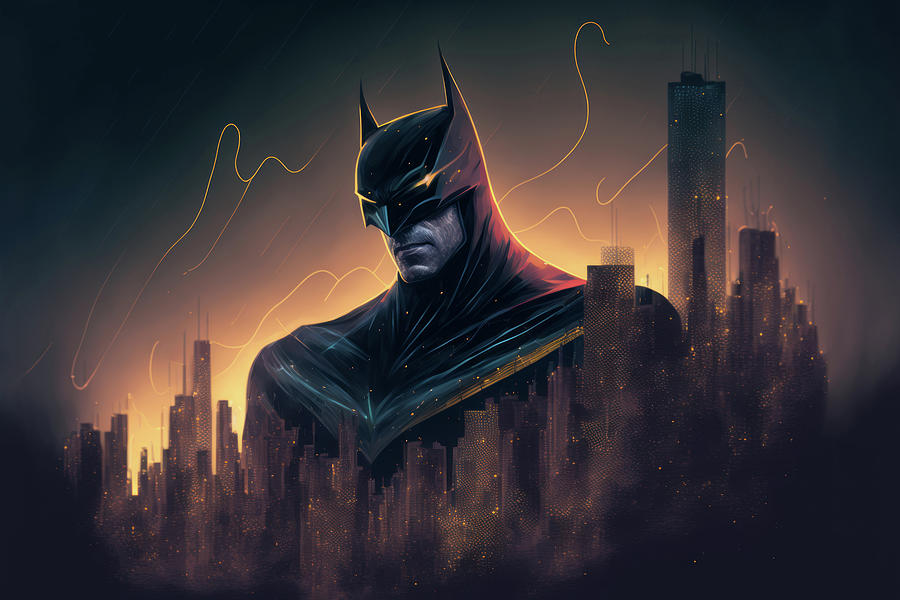 Stunning psychedelic Batman creative concept art Photograph by Matthew ...