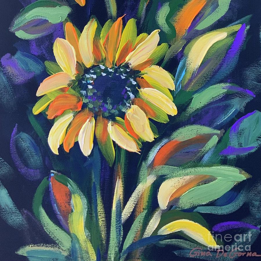 Sunflower #6 Painting by Gina De Gorna