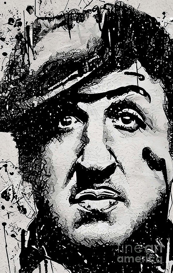 Sylvester Stallone Mixed Media by Lisa Von - Fine Art America