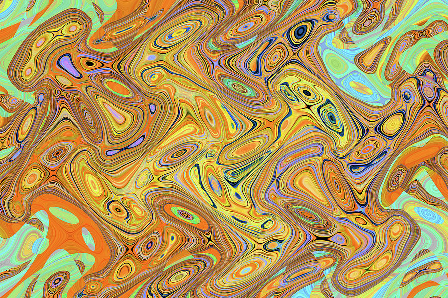Tempe Town Lake Abstract #5 Digital Art by Tom Janca