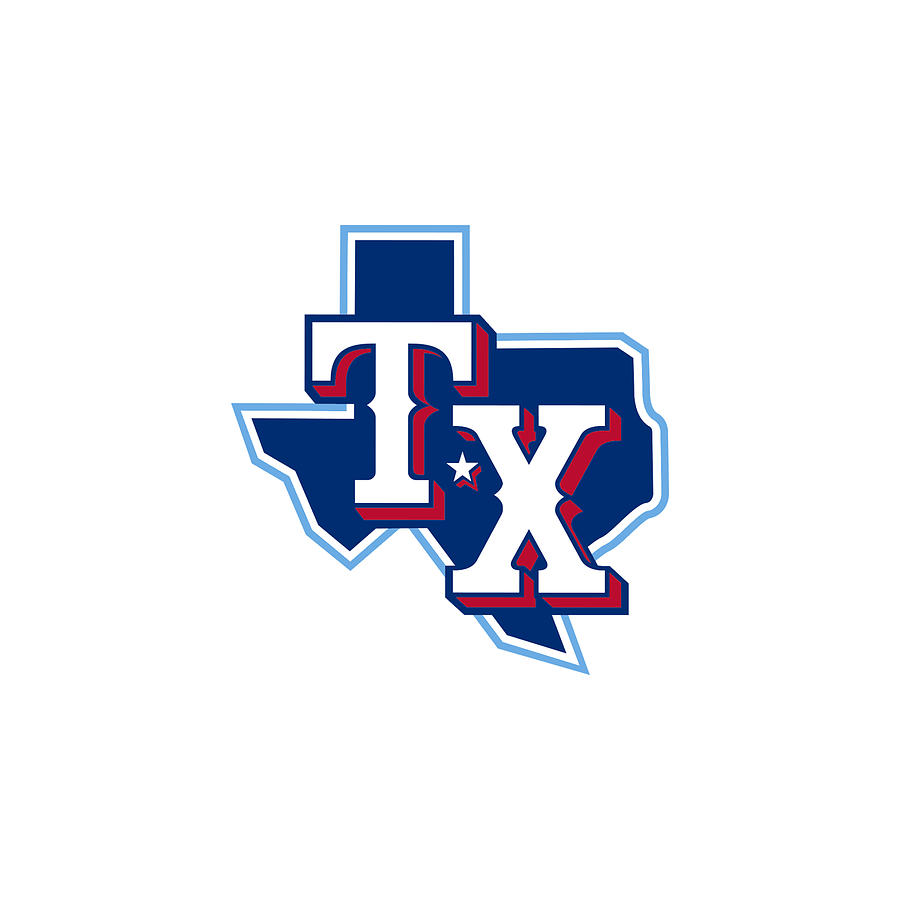 Texas Rangers Baseball Team Logo Digital Art by Jaron Kunze - Pixels