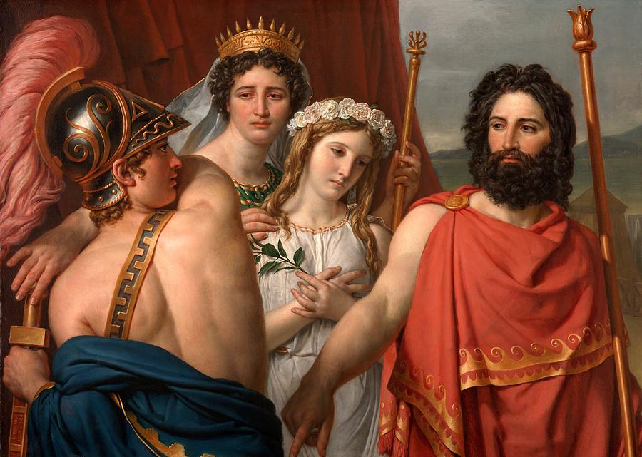 Jacques-louis David Painting - The Anger of Achilles  #5 by Jacques Louis David