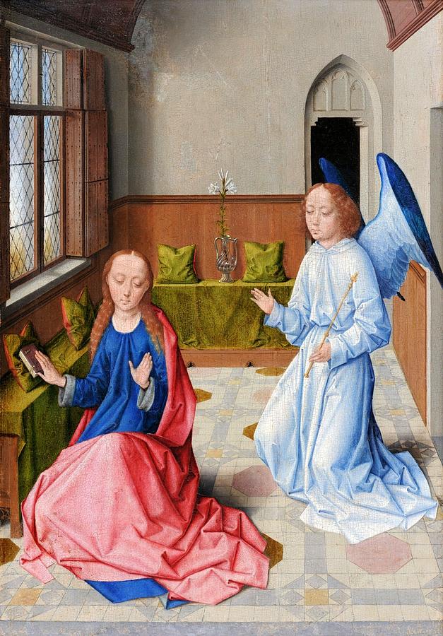 The Annunciation. Painting by Dieric Bouts