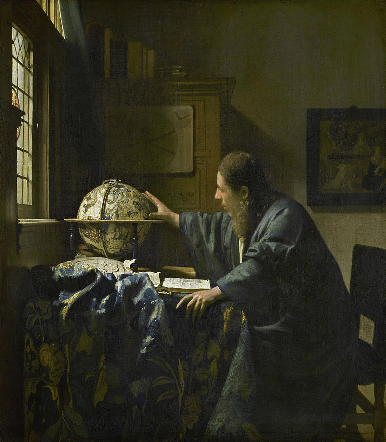 Jan Vermeer Painting - The Astronomer #5 by Johannes Vermeer