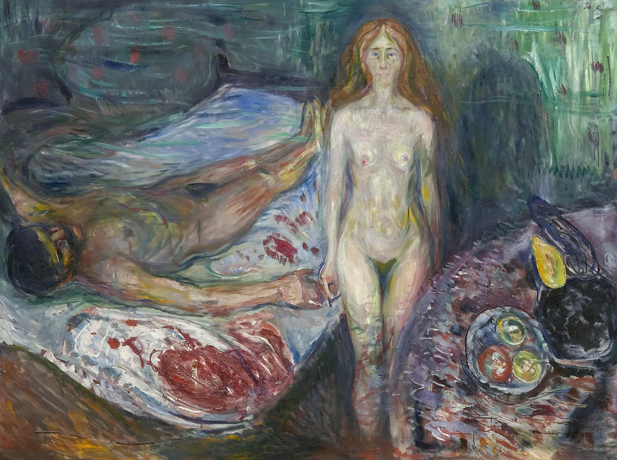 The Death Of Marat By Edvard Munch Painting