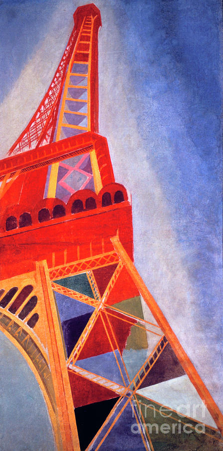 The Eiffel Tower Painting By Robert Delaunay - Pixels