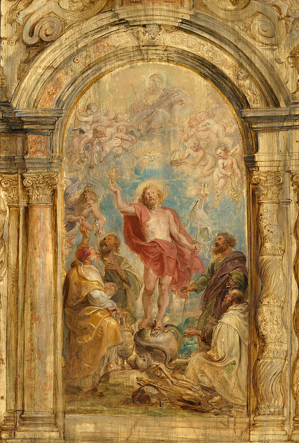 The Glorification of the Eucharist #6 Painting by Peter Paul Rubens