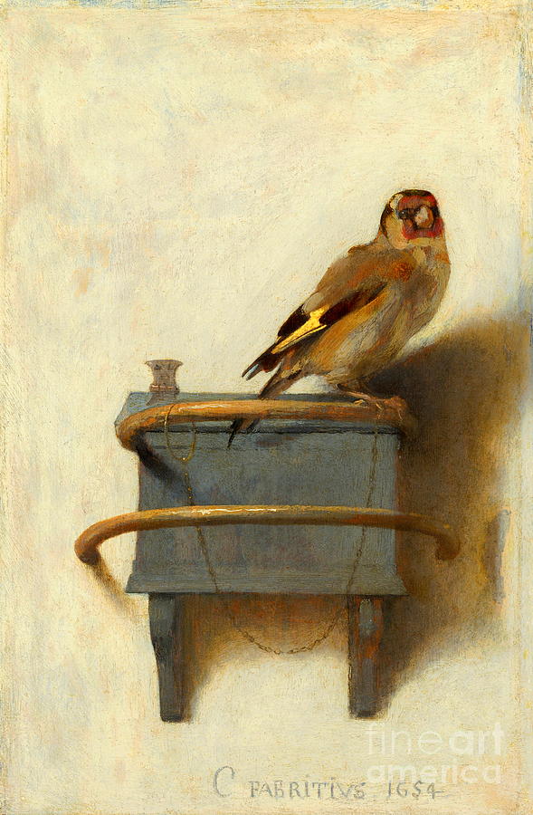 The Goldfinch #5 Painting by Carel Fabritius