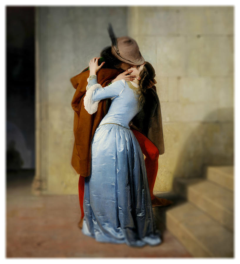 Love Painting - The Kiss #5 by Francesco Hayez
