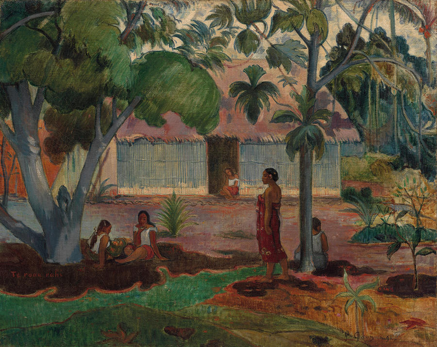 The Large Tree, from 1891 Painting by Paul Gauguin