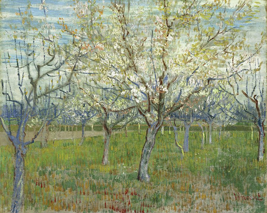 Vincent van Gogh - The Pink Orchard Painting by Alexandra Arts