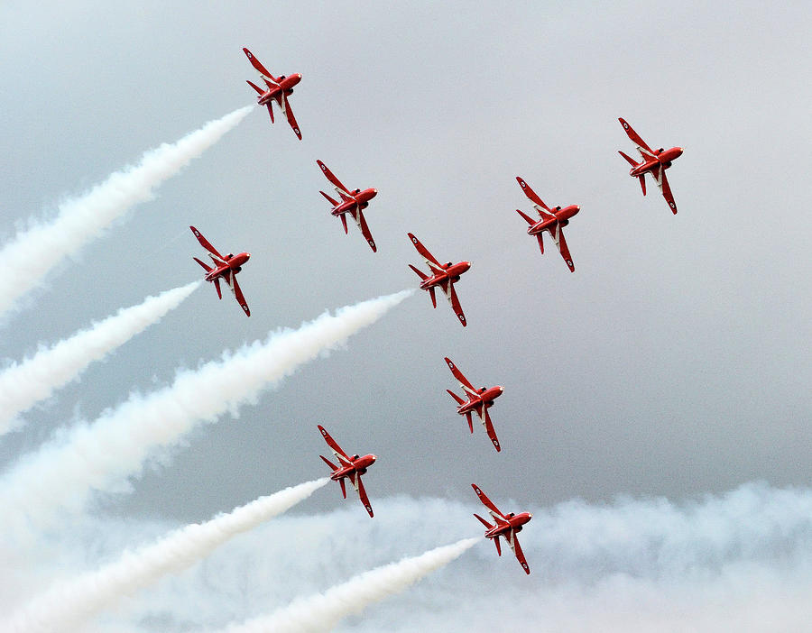 The Red Arrows #5 Photograph by Gordon James