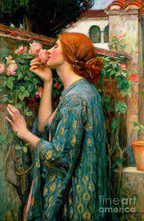 The Soul of the Rose #5 Painting by John William Waterhouse