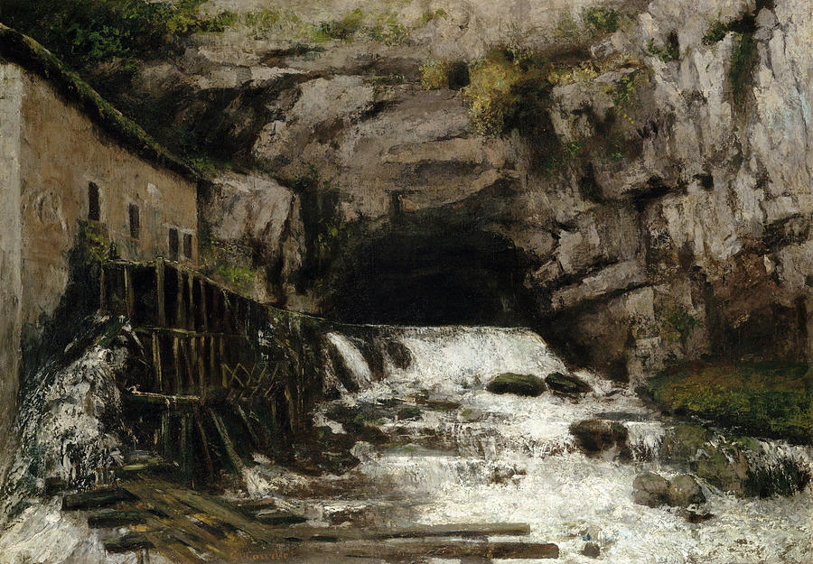 Gustave Courbet  Painting - The Source of the Loue  #5 by Gustave Courbet